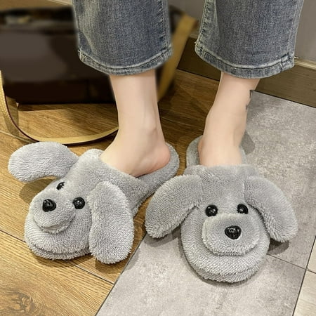 Fashion Autumn And Winter Women Slippers Flat Non Slip Plush Warm Comfortable Cute Cartoon Dog Shape Gray 8.5
Fashion Autumn And Winter Women Slippers Flat Non Slip Plush Warm Comfortable Cute Cartoon Dog Shape Gray 8.5