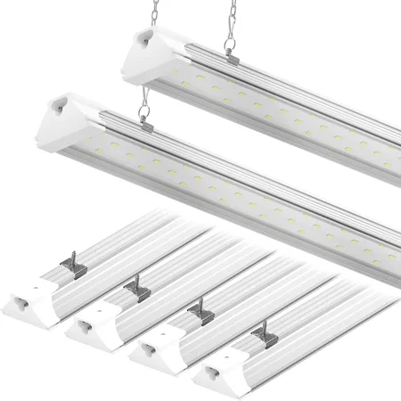 6 Pack LED Shop Light 4FT 60W 8700LM Linkable Utility Shop Light 5000K Daylight White Hanging/Mounted Light for Garage Super Bright Integrated Shop Lights Garage Light Under Cabinet Light
6 Pack LED Shop Light 4FT 60W 8700LM Linkable Utility Shop Light 5000K Daylight White Hanging/Mounted Light for Garage Super Bright Integrated Shop Lights Garage Light Under Cabinet Light