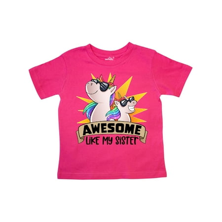Inktastic Awesome Like My Sister Cute Unicorn Family in Sunglasses Gift Toddler Boy or Toddler Girl T-Shirt
Inktastic Awesome Like My Sister Cute Unicorn Family in Sunglasses Gift Toddler Boy or Toddler Girl T-Shirt