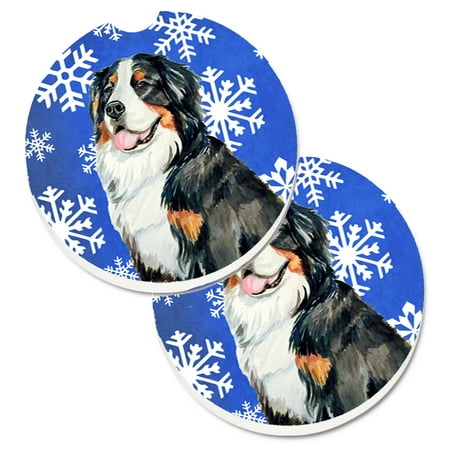 Carolines Treasures LH9289CARC Bernese Mountain Dog Winter Snowflakes Holiday Set of 2 Cup Holder Car Coasters Large 
Carolines Treasures LH9289CARC Bernese Mountain Dog Winter Snowflakes Holiday Set of 2 Cup Holder Car Coasters Large