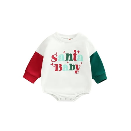 IZhansean Infant Baby Boy Girl Christmas Clothes Sweatshirt Romper Long Sleeve Oversized Pullover Jumpsuit Tops White 0-6 Months
IZhansean Infant Baby Boy Girl Christmas Clothes Sweatshirt Romper Long Sleeve Oversized Pullover Jumpsuit Tops White 0-6 Months