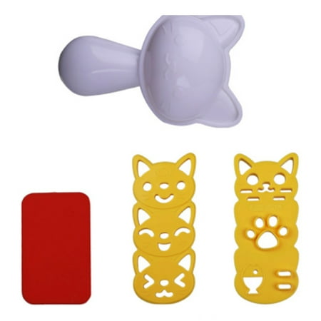 1Set Cute Onigiri Rice Ball Mold Decor Cutter Sandwich DIY Tool Bento Accessories Kitchen Gadgets for Kids
1Set Cute Onigiri Rice Ball Mold Decor Cutter Sandwich DIY Tool Bento Accessories Kitchen Gadgets for Kids