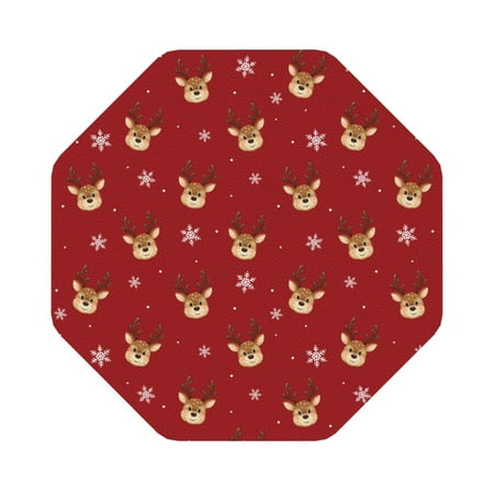 Pofeuu Reindeer Faces Festive Red Print Leather Coasters Set of 6 Round Cups Mugs Mat Pad for Home Kitchen Heat Resistant Drink Coasters Octagon
Pofeuu Reindeer Faces Festive Red Print Leather Coasters Set of 6 Round Cups Mugs Mat Pad for Home Kitchen Heat Resistant Drink Coasters Octagon