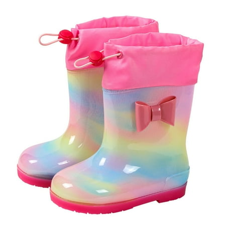 Sprifallbaby Kids Rainbow Waterproof Boots Non-Slip Lightweight Rubber Rain Shoes for Girls Boys
Sprifallbaby Kids Rainbow Waterproof Boots Non-Slip Lightweight Rubber Rain Shoes for Girls Boys