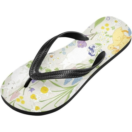 Cute Bunny and Floral Flip Flop Casual Non-slip Thong Sandals for Women Men Beach Summer Slippers XS Indoor Outdoor
Cute Bunny and Floral Flip Flop Casual Non-slip Thong Sandals for Women Men Beach Summer Slippers XS Indoor Outdoor