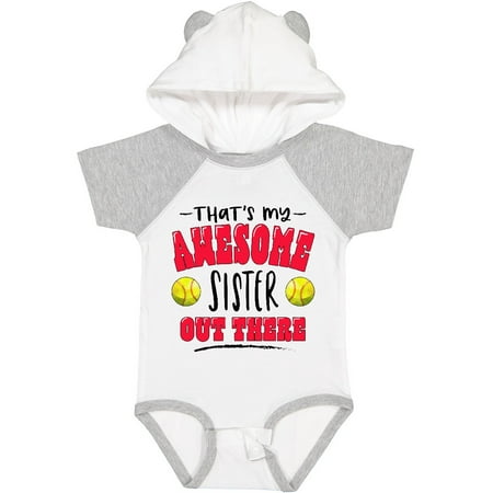 Inktastic That s My Awesome Sister out There with Softballs Gift Baby Boy or Baby Girl Bodysuit
Inktastic That s My Awesome Sister out There with Softballs Gift Baby Boy or Baby Girl Bodysuit