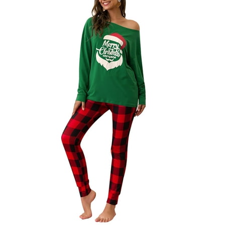 Simooset Women s Christmas Homewear 2 Piece Contrast Plaid Printed Loose Pajamas Set
Simooset Women s Christmas Homewear 2 Piece Contrast Plaid Printed Loose Pajamas Set
