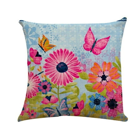 Flower Flax European Style Mixed Cushion Cover 45x45