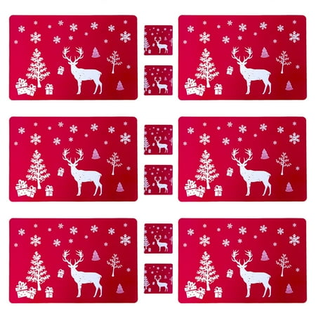 Christmas Decorations Creative Christmas Printed Placemats Cup Mat 6 Packs Each Christmas Desktop Decoration And Table Mats
Christmas Decorations Creative Christmas Printed Placemats Cup Mat 6 Packs Each Christmas Desktop Decoration And Table Mats