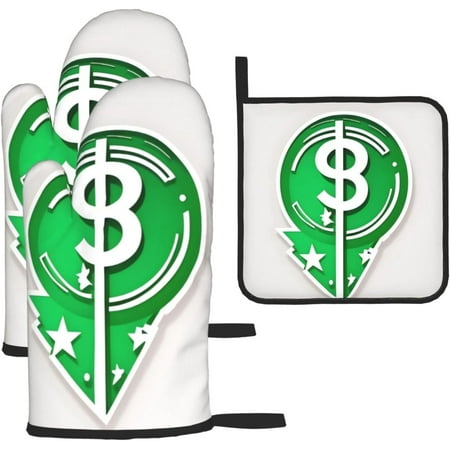 Hair Symbol Oven Mitt Set Heat Resistant Grill Mitt and Pot Holder Suitable for Kitchen Cooking Baking and Microwave (Set of 3)
Hair Symbol Oven Mitt Set Heat Resistant Grill Mitt and Pot Holder Suitable for Kitchen Cooking Baking and Microwave (Set of 3)