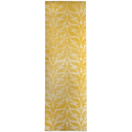 Pavia Yellow Kitchen Mat by Kavka Designs