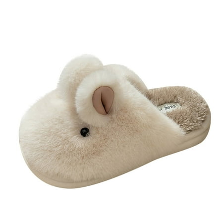 Slippers for Women Fashion Winter Women Slippers Thick Bottom Flat Soft Warm Comfort Solid Color Cute Rabbit Shape Womens Slippers Cotton White 39
Slippers for Women Fashion Winter Women Slippers Thick Bottom Flat Soft Warm Comfort Solid Color Cute Rabbit Shape Womens Slippers Cotton White 39