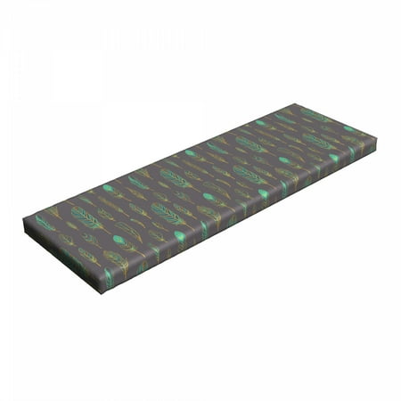 Feather Bench Pad Boho Style Pattern Sketch HR Foam Cushion with Decorative Fabric Cover 45 x 15 x 2 Purple Grey Turquoise by Ambesonne
Feather Bench Pad Boho Style Pattern Sketch HR Foam Cushion with Decorative Fabric Cover 45 x 15 x 2 Purple Grey Turquoise by Ambesonne