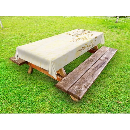 Beige Outdoor Tablecloth Antique Classic Backdrop with A Curving Branch Nostalgic Vintage Silhouettes Artwork Decorative Washable Fabric Picnic Tablecloth 58 X 104 Inches Gold Beige by Ambesonne
Beige Outdoor Tablecloth Antique Classic Backdrop with A Curving Branch Nostalgic Vintage Silhouettes Artwork Decorative Washable Fabric Picnic Tablecloth 58 X 104 Inches Gold Beige by Ambesonne