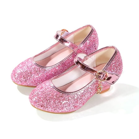 YUNICUS Little Girl s Adorable Sparkle Princess Party Girls Dress Shoes