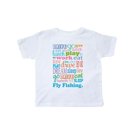 Inktastic Live Dream Fly Fishing Gift Toddler Boy or Toddler Girl T-Shirt