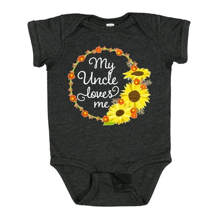 Inktastic My Uncle Loves Me with Sunflower Wreath Gift Baby Boy or Baby Girl Bodysuit
Inktastic My Uncle Loves Me with Sunflower Wreath Gift Baby Boy or Baby Girl Bodysuit