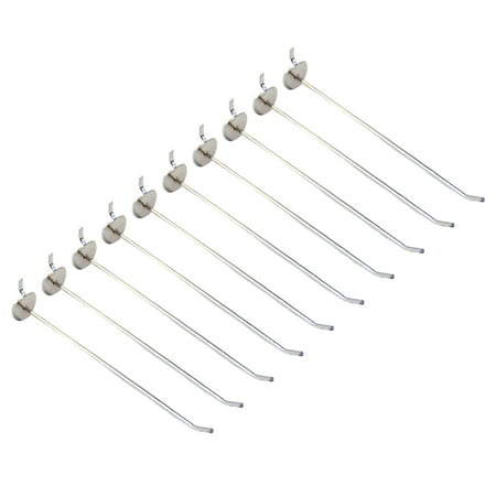 Shebeky 10Pcs Pegboard Hooks Straight Upturned Design Iron Shelf Display Hangers for Supermarkets Home Organization
Shebeky 10Pcs Pegboard Hooks Straight Upturned Design Iron Shelf Display Hangers for Supermarkets Home Organization