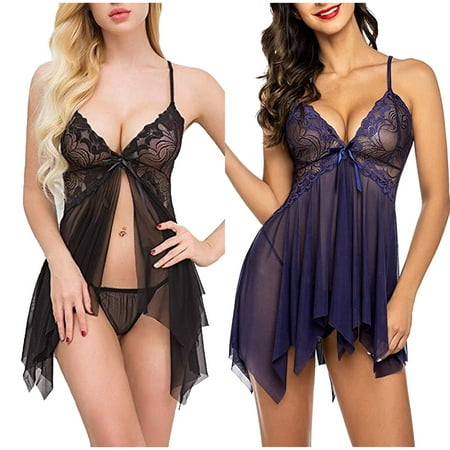 Sodopo Women Lace Lingerie Sexy Naughty Front Closure Babydoll V Neck Nightwear Sexy Chemise Nightie
Sodopo Women Lace Lingerie Sexy Naughty Front Closure Babydoll V Neck Nightwear Sexy Chemise Nightie