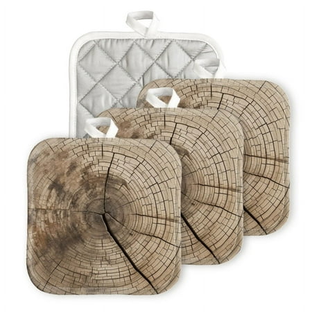 Bahomeck Pot Holder 4Pcs Old Tree Trunk With Visible Wood Rings Symbolizing Age Square Heat Resistant Hot Pads For Kitchen Cooking Oven With Hanging Loop Potholder Easy To Store
Bahomeck Pot Holder 4Pcs Old Tree Trunk With Visible Wood Rings Symbolizing Age Square Heat Resistant Hot Pads For Kitchen Cooking Oven With Hanging Loop Potholder Easy To Store