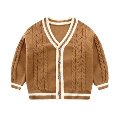 KYAIGUO Toddler Baby Long Sleeve Cardigan Boys Outerwear Children Coat Button-up Cardigan V-Neck Knit Sweater 1-7T
KYAIGUO Toddler Baby Long Sleeve Cardigan Boys Outerwear Children Coat Button-up Cardigan V-Neck Knit Sweater 1-7T