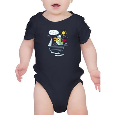 Cute Pirate Parrot Sailing Bodysuit Infant -Image by Shutterstock Newborn