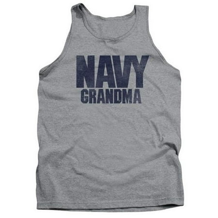Trevco Navy-Grandma Adult Tank Top, Athletic Heather - 2X