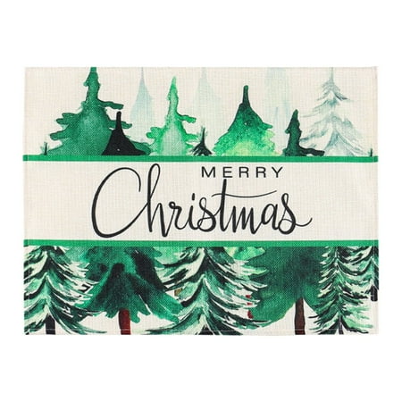 christmas decorations indoor Christmas Imitation Linen Meal Mat Green Christmas Tree Printed Dining Table Mat Western Meal Mat Kitchen Insulation Mat christmas clearance Weekly Deals
christmas decorations indoor Christmas Imitation Linen Meal Mat Green Christmas Tree Printed Dining Table Mat Western Meal Mat Kitchen Insulation Mat christmas clearance Weekly Deals