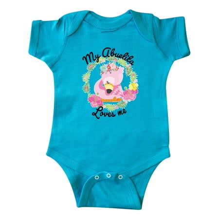 Inktastic Baby Flamingo My Abuelita Loves Me in Flower Wreath Gift Baby Boy or Baby Girl Bodysuit
Inktastic Baby Flamingo My Abuelita Loves Me in Flower Wreath Gift Baby Boy or Baby Girl Bodysuit