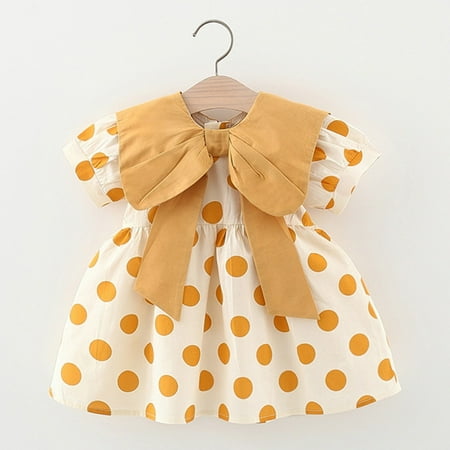 Huilaibazo Girls Dress Toddler Kids Girls Bow Ruffles Dot Print Summer Princess Dress Casual Clothes 4Y
Huilaibazo Girls Dress Toddler Kids Girls Bow Ruffles Dot Print Summer Princess Dress Casual Clothes 4Y