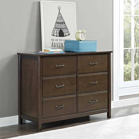 Better Homes and Gardens Ashcreek 6-Drawer Dresser, Mocha
