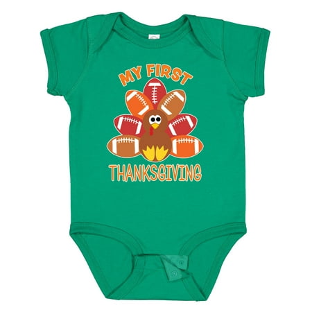 Inktastic My First Thanksgiving with Football Turkey Boys or Girls Baby Bodysuit
Inktastic My First Thanksgiving with Football Turkey Boys or Girls Baby Bodysuit