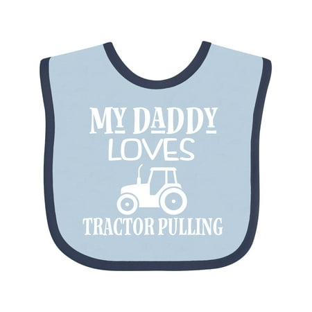 Inktastic Tractor Pulling Dad Gift Baby Boy or Baby Girl Bib