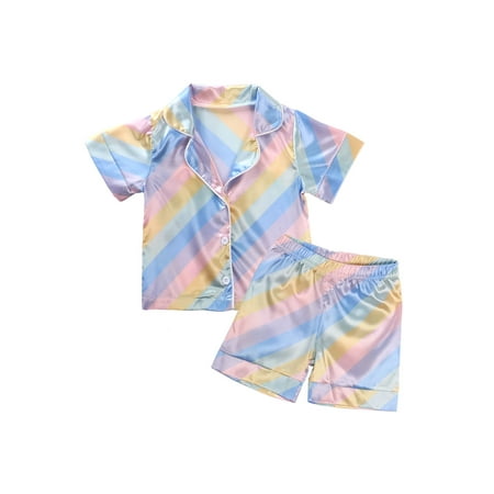 Wassery Toddler Baby Satin Silk Pajamas Set Button-Down 2-Piece Sleepwear PJs for Kids
Wassery Toddler Baby Satin Silk Pajamas Set Button-Down 2-Piece Sleepwear PJs for Kids