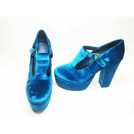 Lothian Margaret Women s Heel Platform Mary Jane Pumps Navy US 8.5