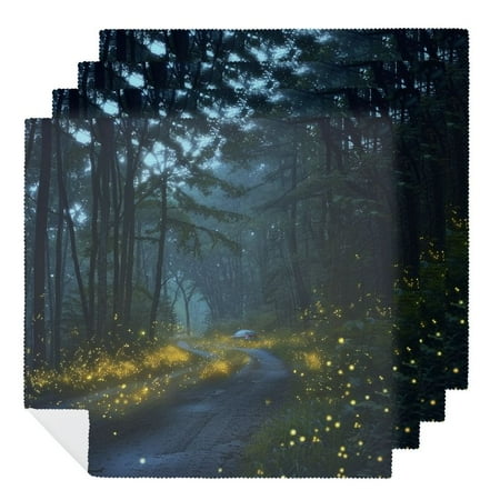 Facannap Fireflies Night Scene Polyester Cloth Napkins Party Dinner Decoration Washable Napkins Gift 2 PCS
Facannap Fireflies Night Scene Polyester Cloth Napkins Party Dinner Decoration Washable Napkins Gift 2 PCS