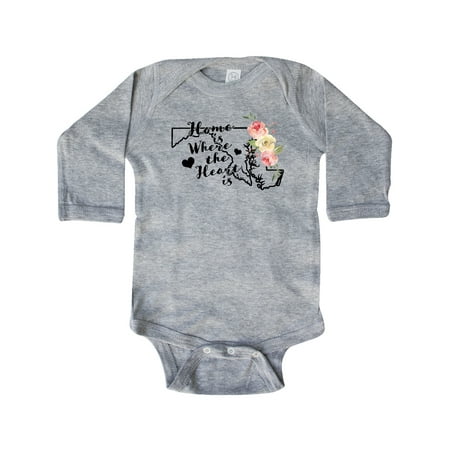 Inktastic Maryland Home is Where the Heart is with Watercolor Floral Gift Baby Boy or Baby Girl Long Sleeve Bodysuit
Inktastic Maryland Home is Where the Heart is with Watercolor Floral Gift Baby Boy or Baby Girl Long Sleeve Bodysuit