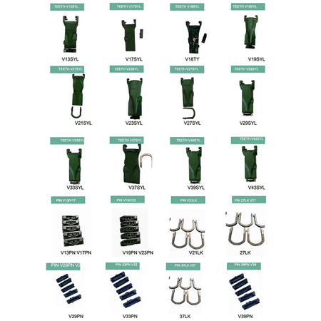 5PK FITS FOR Hensley STY Mini Teeth w/ Pins - X156 P156 6808770 6716001 TX156X
5PK FITS FOR Hensley STY Mini Teeth w/ Pins - X156 P156 6808770 6716001 TX156X