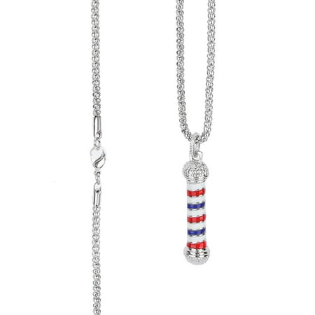 Barber Necklace Barber Shop Turn Light Necklace Barber Shop Turn Light Lamp Pendant Necklace Special Unique Accessory Silver
Barber Necklace Barber Shop Turn Light Necklace Barber Shop Turn Light Lamp Pendant Necklace Special Unique Accessory Silver