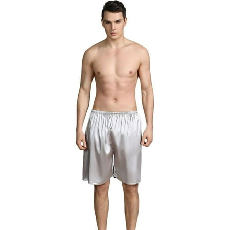 Sales Promotion!Mens Nightgown New Summer Imitation Silk Loose Pants Pyjama Comfortable Male Sleep Bottoms Home Beach Party Shorts Pajamas Silver L
Sales Promotion!Mens Nightgown New Summer Imitation Silk Loose Pants Pyjama Comfortable Male Sleep Bottoms Home Beach Party Shorts Pajamas Silver L