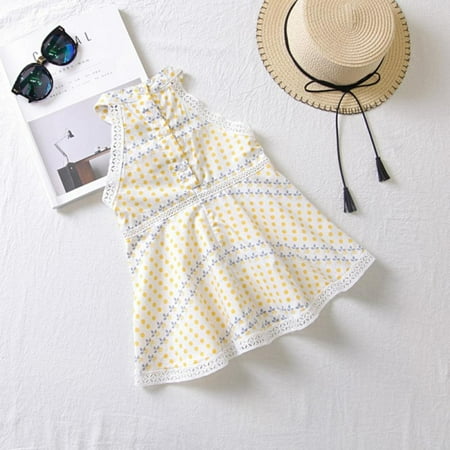 Baby Girls Sundress Summer Cute Lace Dot Print Sleeveless Princess Dress For Beach Wedding Party 1-6Y
Baby Girls Sundress Summer Cute Lace Dot Print Sleeveless Princess Dress For Beach Wedding Party 1-6Y