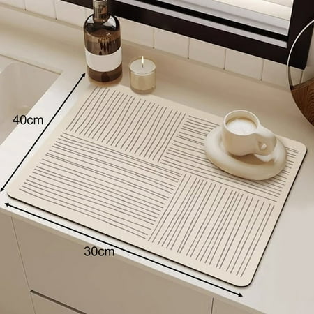 SUKIY Modern Drain Pad Kitchen Mat Diatomite Mat Dish Drainer Absorbent Coffee Rug
SUKIY Modern Drain Pad Kitchen Mat Diatomite Mat Dish Drainer Absorbent Coffee Rug
