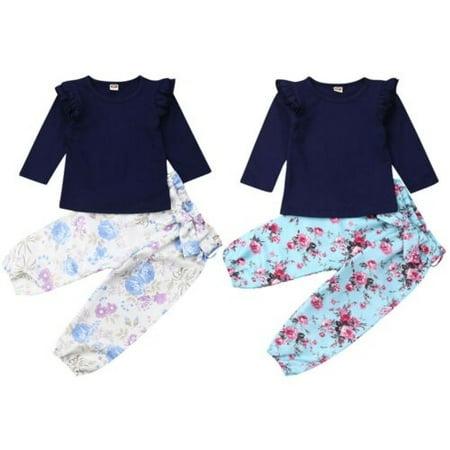 Toddler Kids Baby Girls Long Sleeve Tops Shirt Floral Long Pants Bowkont Outfit Clothes Set
Toddler Kids Baby Girls Long Sleeve Tops Shirt Floral Long Pants Bowkont Outfit Clothes Set