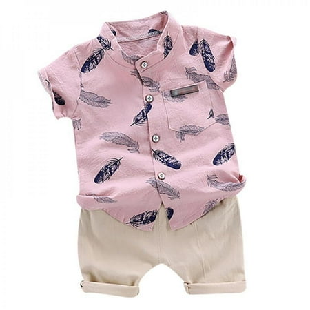 Greyghost 2Pcs/set Summer Children Clothes 2pcs Kids Boys Clothes Holiday Beach Short Sleeve Shirt Top+Shorts Set Pink 80
Greyghost 2Pcs/set Summer Children Clothes 2pcs Kids Boys Clothes Holiday Beach Short Sleeve Shirt Top+Shorts Set Pink 80