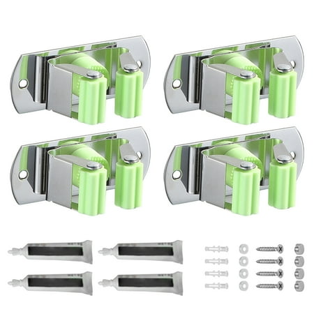 Ekeka New Arrivals 4pcs Wall Mounted Mop Holder Garage Home Bathroom Space Saving Stainless Steel
Ekeka New Arrivals 4pcs Wall Mounted Mop Holder Garage Home Bathroom Space Saving Stainless Steel