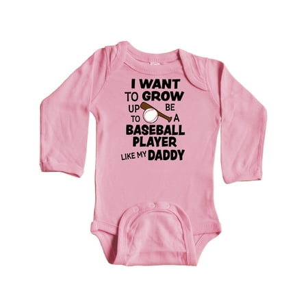 Inktastic I Want To Grow up To Be A Baseball Player Like My Daddy Gift Baby Boy or Baby Girl Long Sleeve Bodysuit
Inktastic I Want To Grow up To Be A Baseball Player Like My Daddy Gift Baby Boy or Baby Girl Long Sleeve Bodysuit