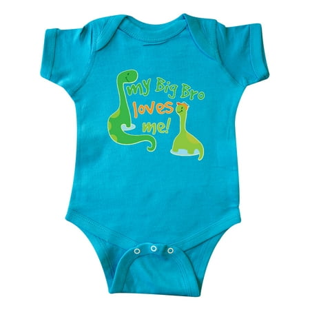 Inktastic My Big Bro Loves Me Baby Brother Gift Gift Baby Boy Bodysuit
