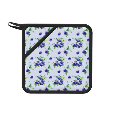 1 PCS Pot Holders for Kitchen - Heat Resistant Silicone Pot Holders with Hanging Loop Blueberries Print Tree Non Slip Oven Hot Pads Potholders for Decor Baking Cooking Kitchen
1 PCS Pot Holders for Kitchen - Heat Resistant Silicone Pot Holders with Hanging Loop Blueberries Print Tree Non Slip Oven Hot Pads Potholders for Decor Baking Cooking Kitchen