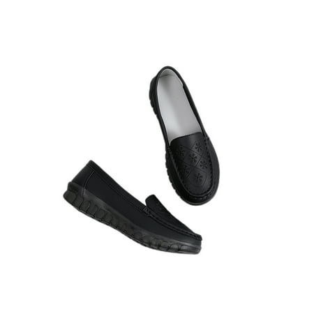 Ferndule Womens Slip On Walking Shoes Casual Comfort Low Top Loafers Nonslip Round Toe Flats Black 7
Ferndule Womens Slip On Walking Shoes Casual Comfort Low Top Loafers Nonslip Round Toe Flats Black 7