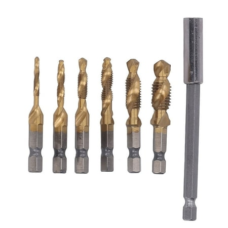 Metric Drill Taps Complete Integrated Drill Tap Set With Hex Shank For Metal Thin Plate Silver Gold
Metric Drill Taps Complete Integrated Drill Tap Set With Hex Shank For Metal Thin Plate Silver Gold